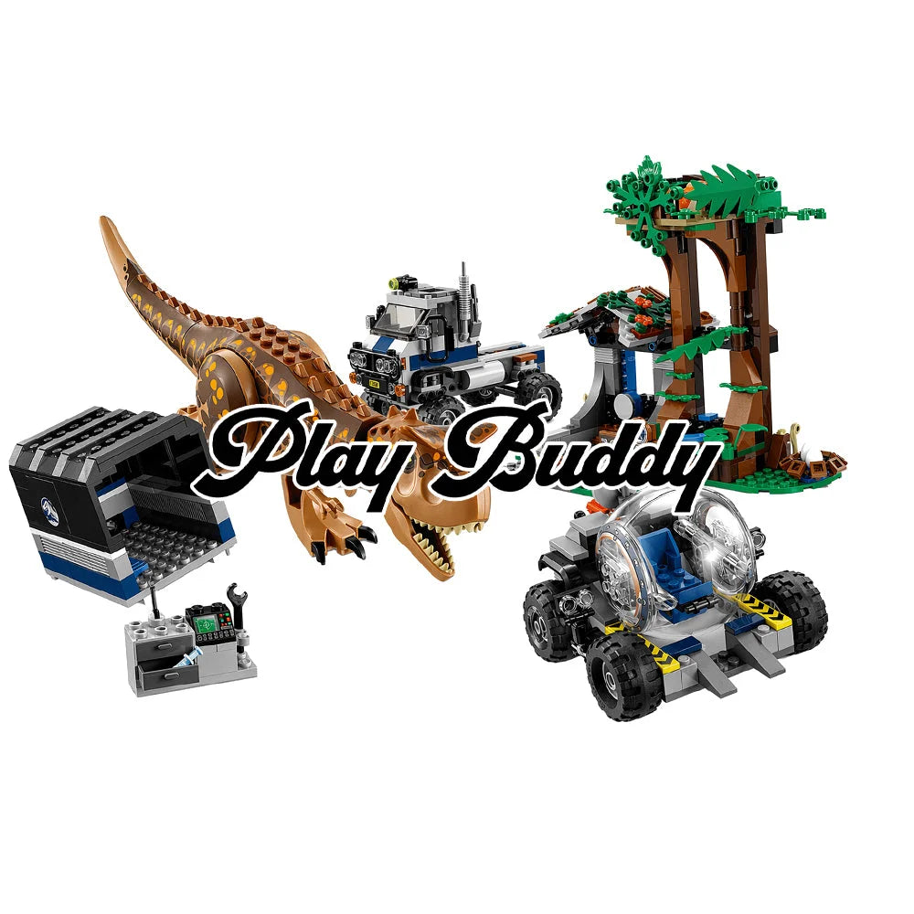 Carnotaurus Gyrosphere Escape (75929) 577PCS Building Blocks w/ Figs - Carnotaurus Gyrosphere Escape - Building Blocks