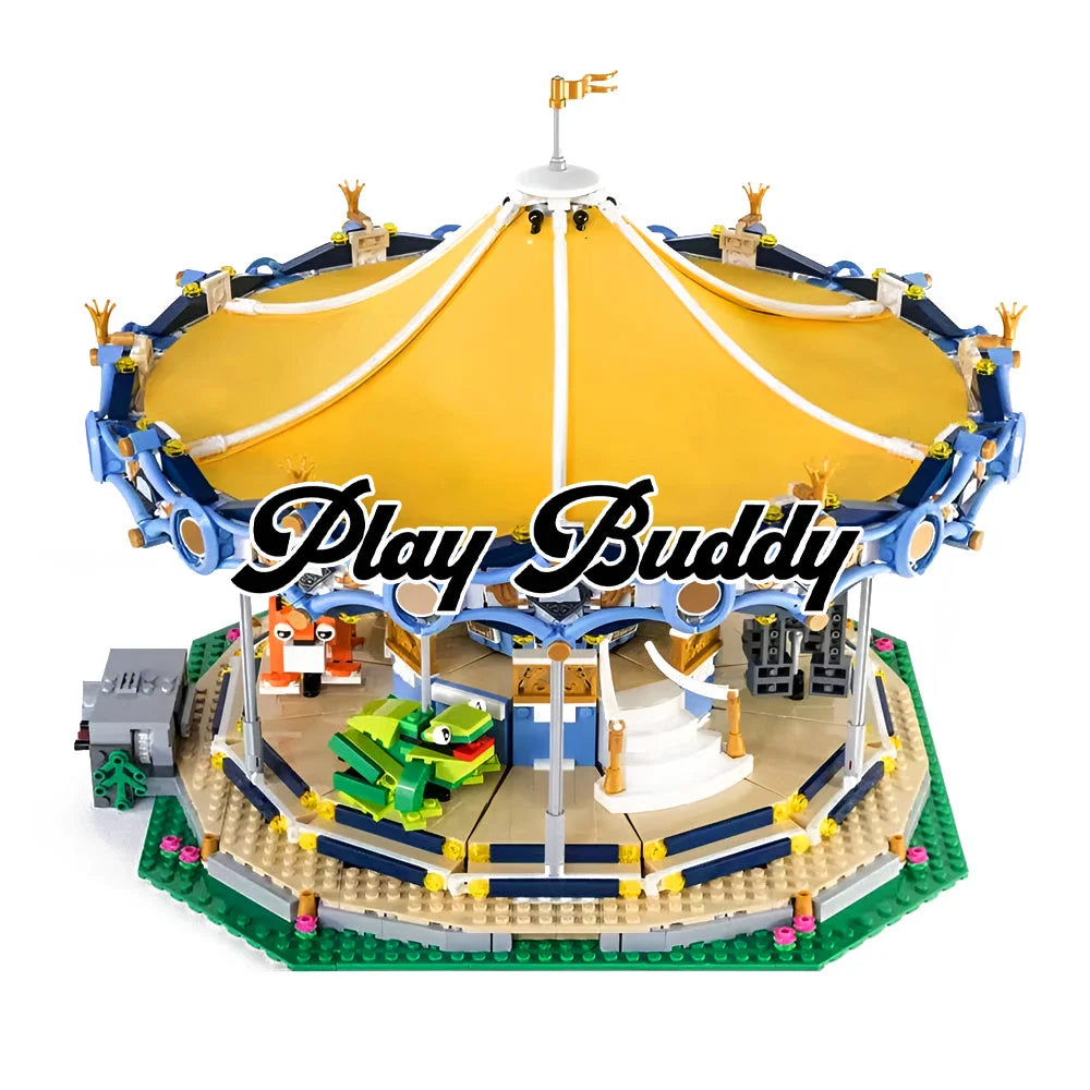 Carousel (10257) 2670PCS Building Blocks w/ 6 Mini Figures Carousel Building Blocks