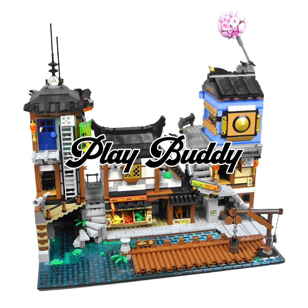 City Docks (70657) 3553PCS Building Blocks w/ 13 Figures - City Docks - Building Blocks