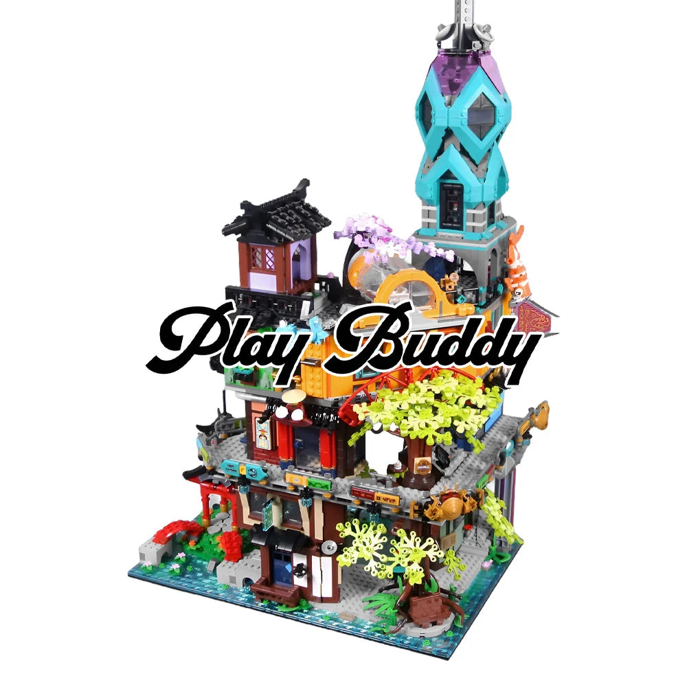City Gardens (71741) 5686PCS Building Blocks w/ 19 Figures - City Gardens - Building Blocks
