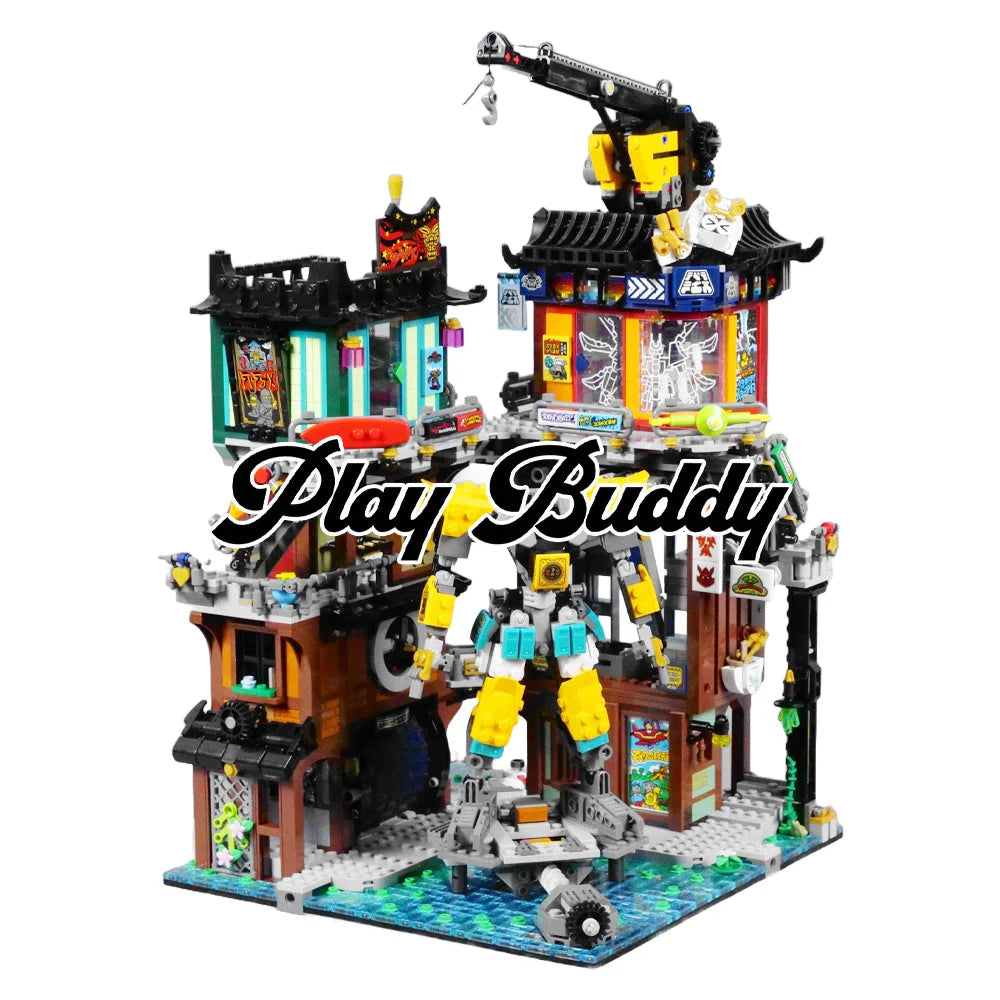 City Workshops (71837) 3244PCS High-Quality MOC Building Blocks w/ 10 Figures City Workshops / 3244 Pieces Building