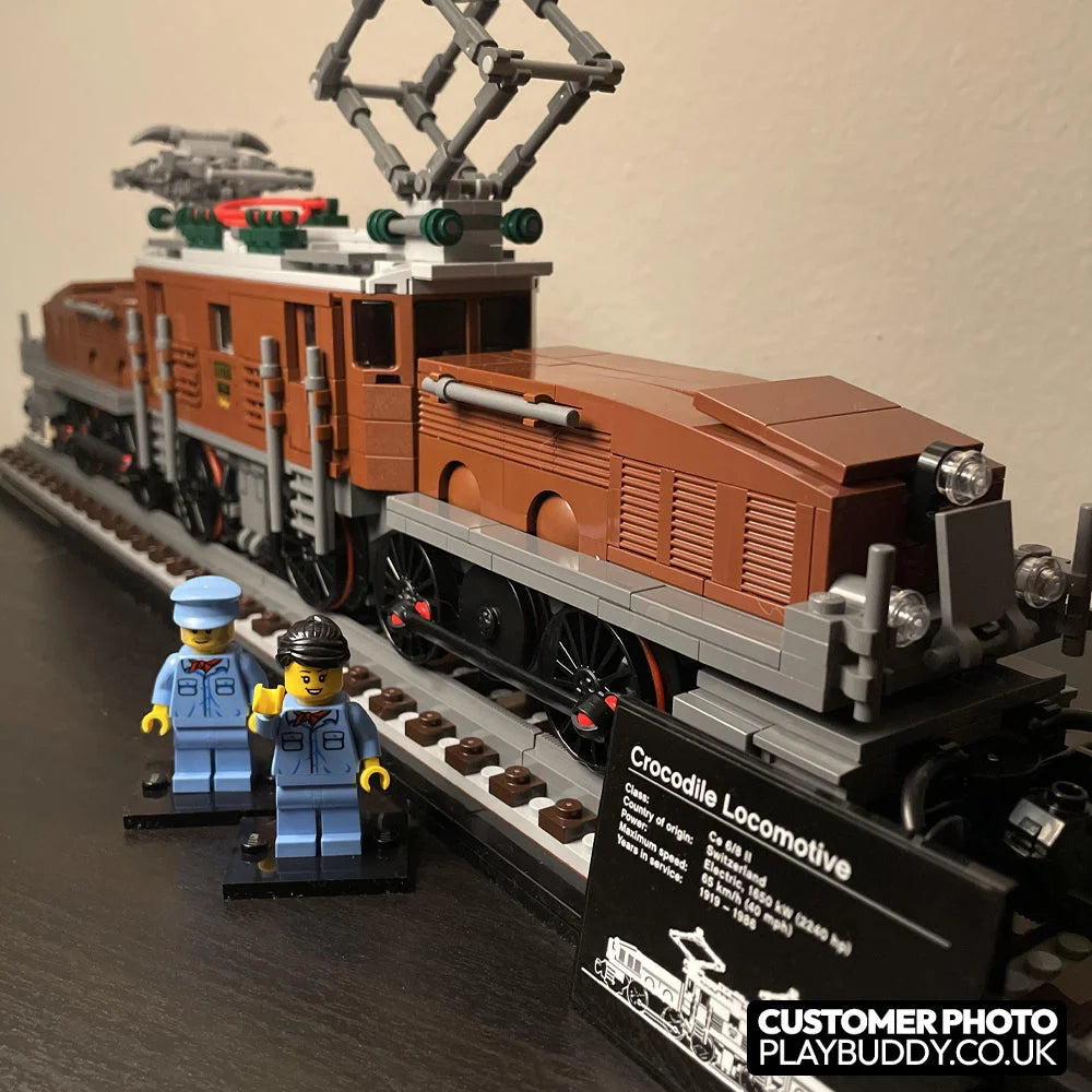 Crocodile Locomotive (10277) 1271PCS Building Blocks w/ 2 Figures Crocodile Locomotive Building Blocks