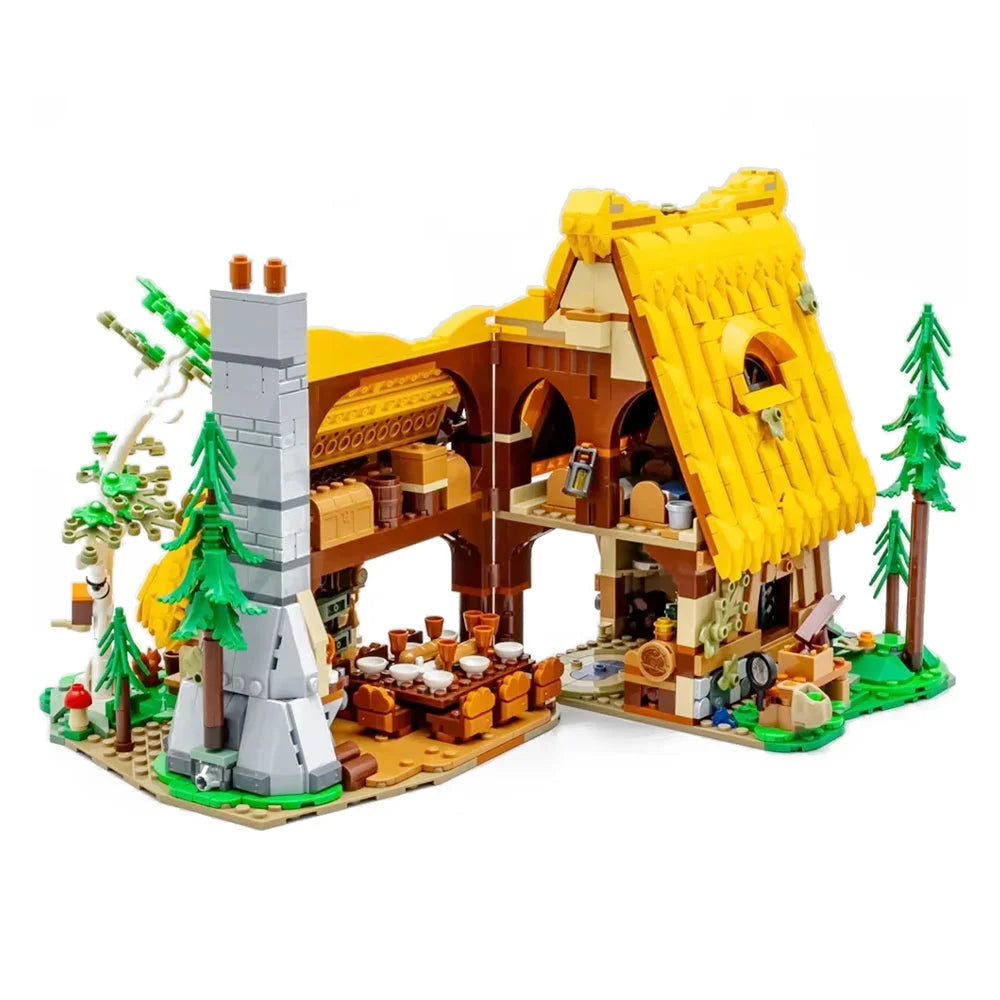 Disney Snow White & Seven Dwarfs Cottage Building Blocks 2228PCS with Figures Snow White and Seven Dwarfs’ Cottage