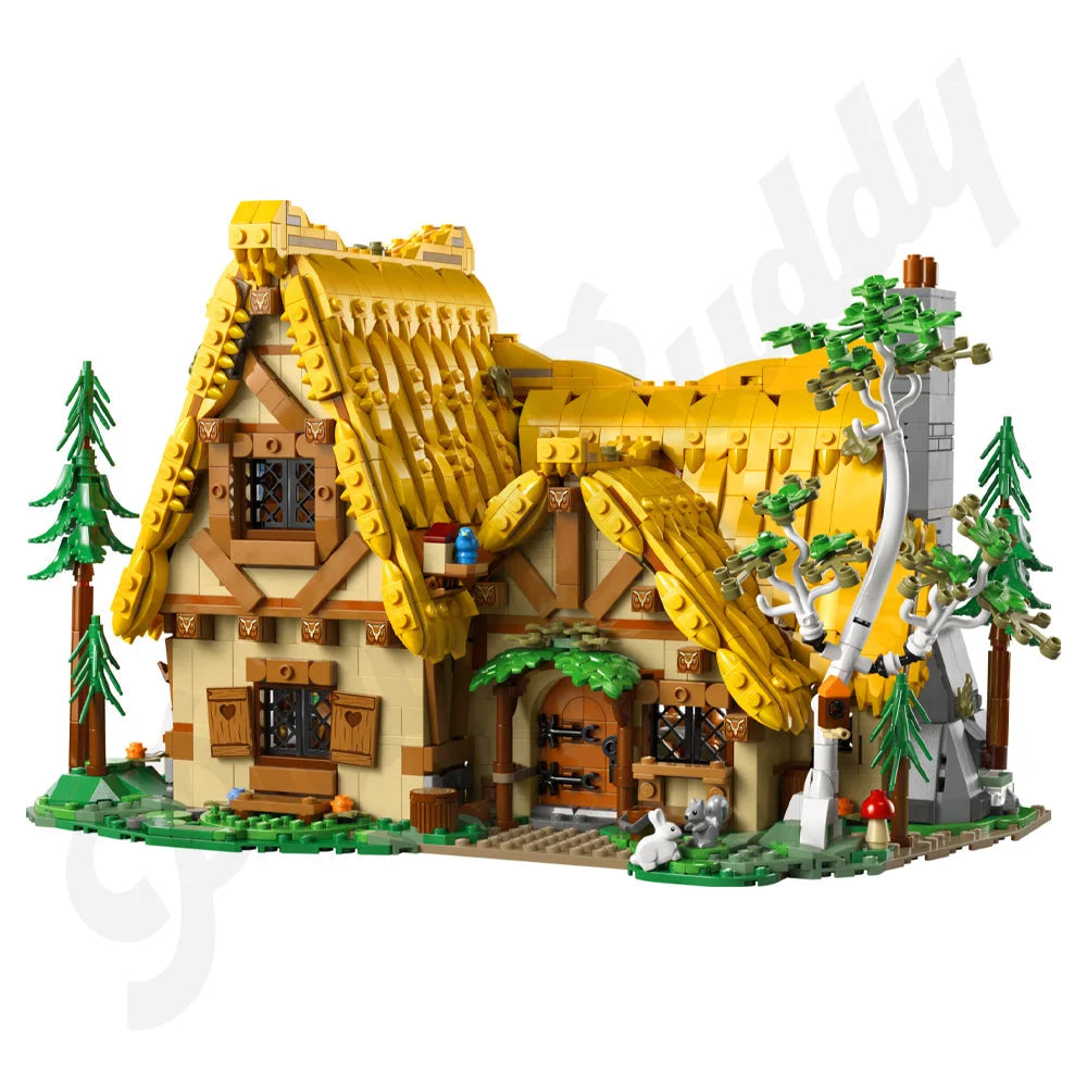 Disney Snow White & Seven Dwarfs Cottage Building Blocks 2228PCS with Figures Snow White and Seven Dwarfs’ Cottage