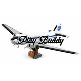 Douglas DC-3 PAN AM Airliner (11378) 1903PCS Building Blocks w/ 4 Figures - Douglas DC-3 PAN AM Airliner - Building