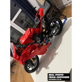 Ducati Panigale V4 S Motorcycle 1603PCS Building Blocks 42202 MOC Bricks Ducati Panigale V4 S Building Blocks
