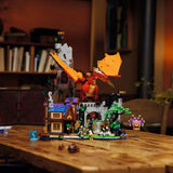 Dungeons & Dragons: Red Dragon’s Tale (21348) 3745PCS Building Blocks w/ Figures Red Dragon’s Tale Building Blocks