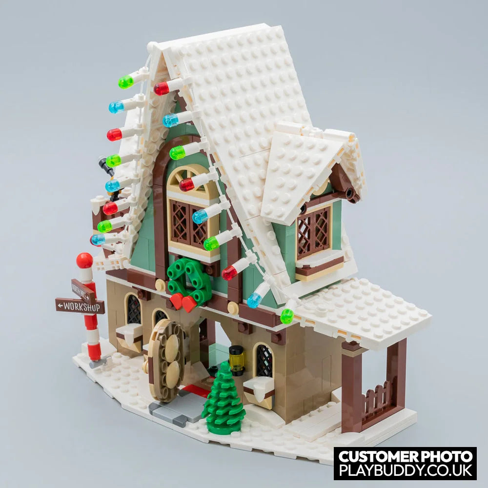 Elf Club House (10275) 1197PCS Christmas Building Blocks Gift w/ 4 Mini Figures Elf Club House Building Blocks