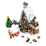 Elf Club House (10275) 1197PCS Christmas Building Blocks Gift w/ 4 Mini Figures Elf Club House Building Blocks