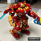 Avengers Iron Man Hulkbuster 1452PCS Marvel Building Blocks w/ 6 Figures