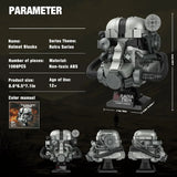 Fallout 76 T-60 Power Armor Helmet Building Blocks 1088PCS MOC Bricks Gaming T-60 Power Armor Helmet Building Blocks