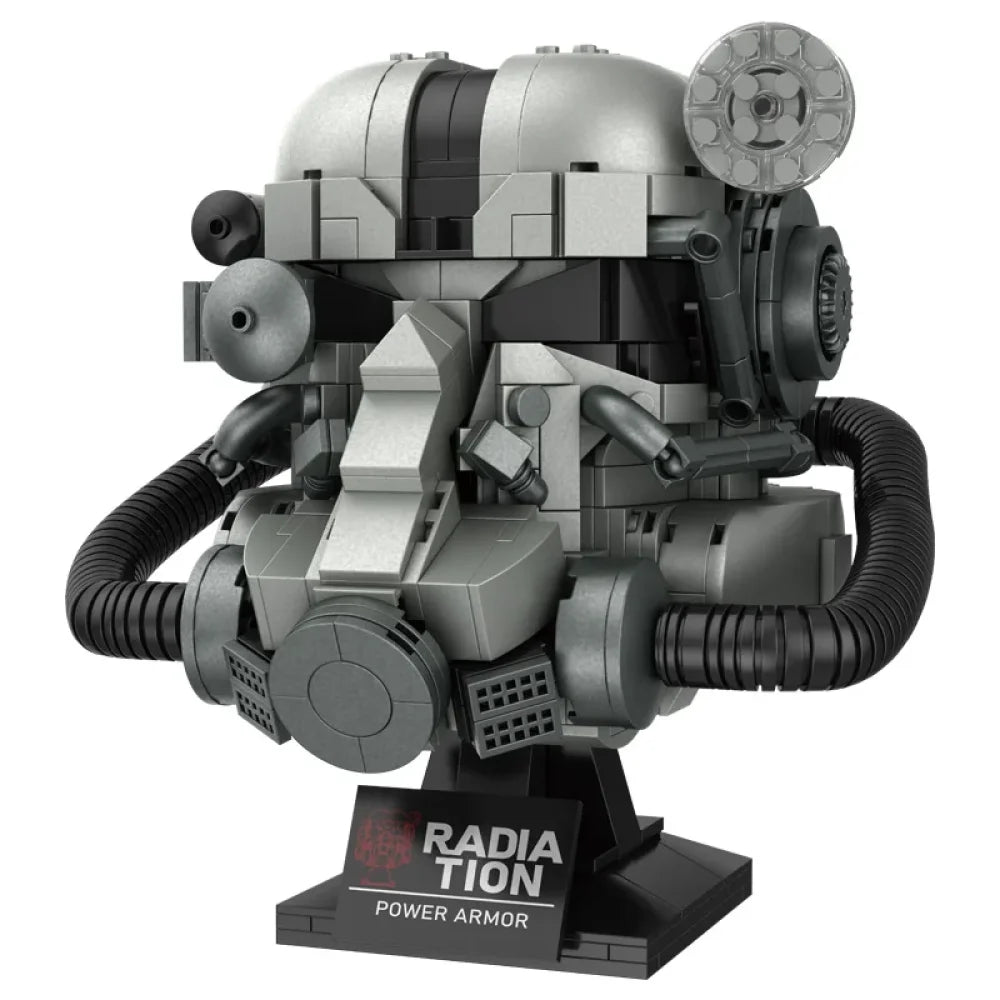 Fallout 76 T-60 Power Armor Helmet Building Blocks 1088PCS MOC Bricks Gaming T-60 Power Armor Helmet Building Blocks