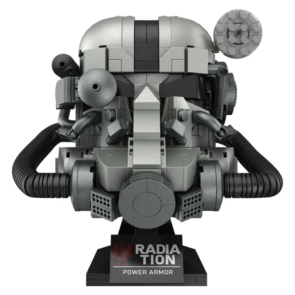Fallout 76 T-60 Power Armor Helmet Building Blocks 1088PCS MOC Bricks Gaming T-60 Power Armor Helmet Building Blocks