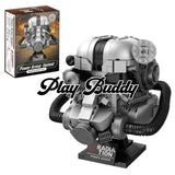 Fallout 76 T-60 Power Armor Helmet Building Blocks 1088PCS MOC Bricks Gaming T-60 Power Armor Helmet Building Blocks