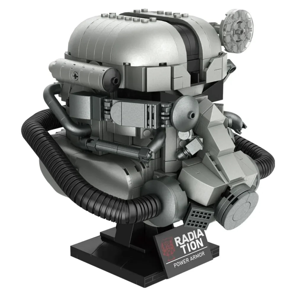 Fallout 76 T-60 Power Armor Helmet Building Blocks 1088PCS MOC Bricks Gaming T-60 Power Armor Helmet Building Blocks