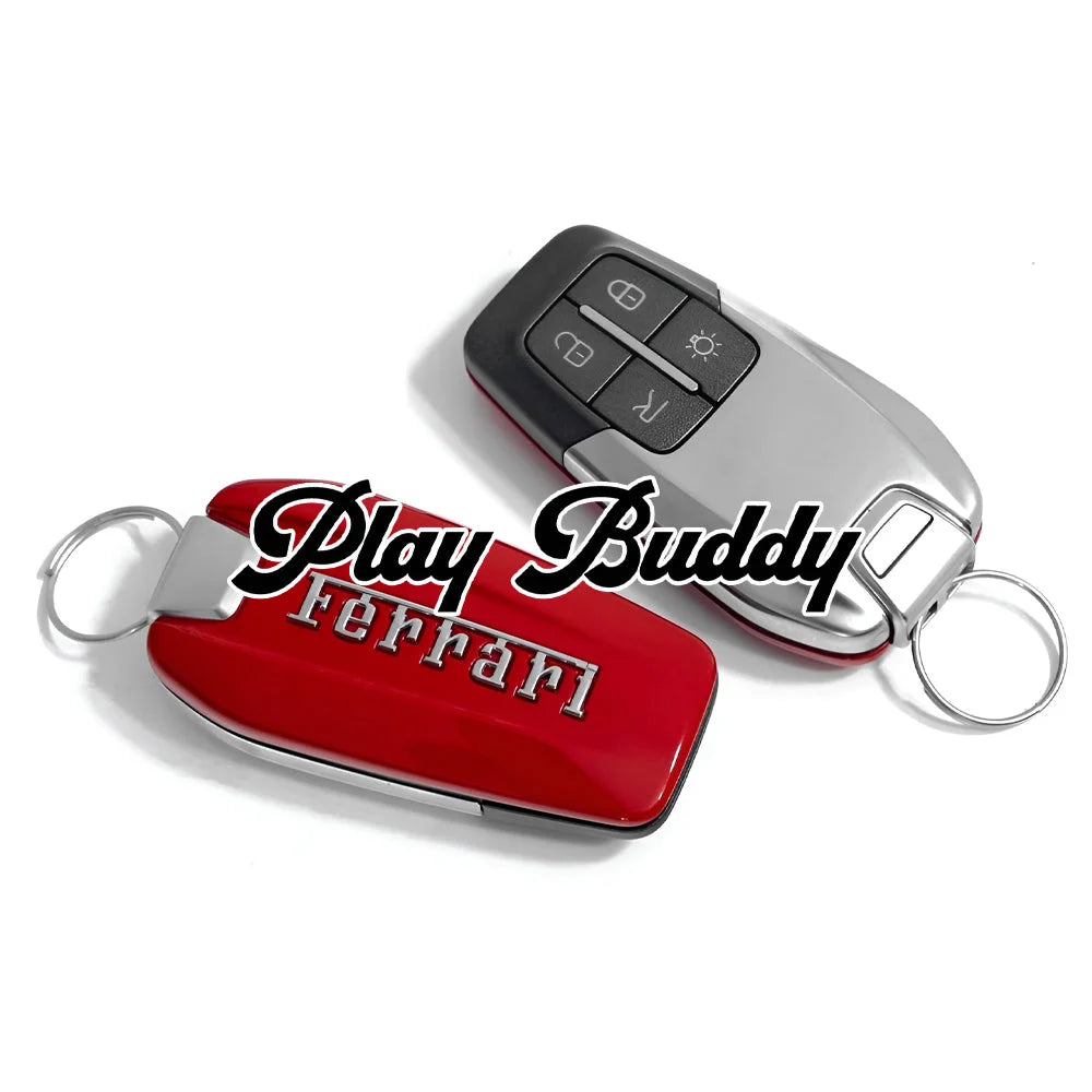 Ferrari 488/F8 Key with Blank Manual Key Aftermarket Non-Functional Key Ferrari Key Shell Car Keys