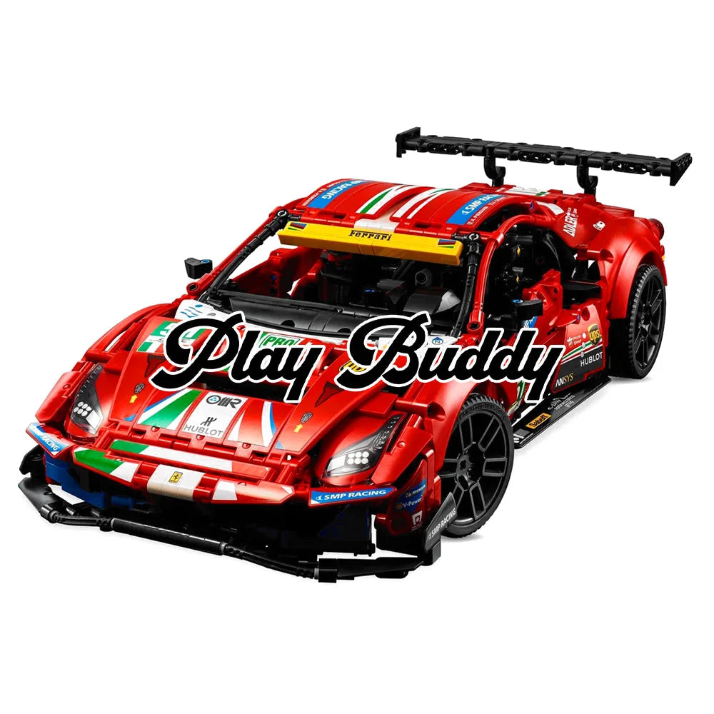 Ferrari 488 GTE “AF Corse #51” (42125) 1684PCS Building Blocks Ferrari 488 GTE Building Blocks