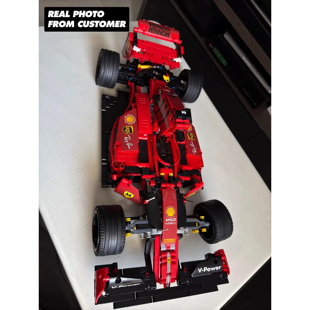 Ferrari F1 SF90 Technic Toy Car Model 1200PCS Building Blocks Formula One 1 Gift 1200 + / Ferrari F1 SF90 Building