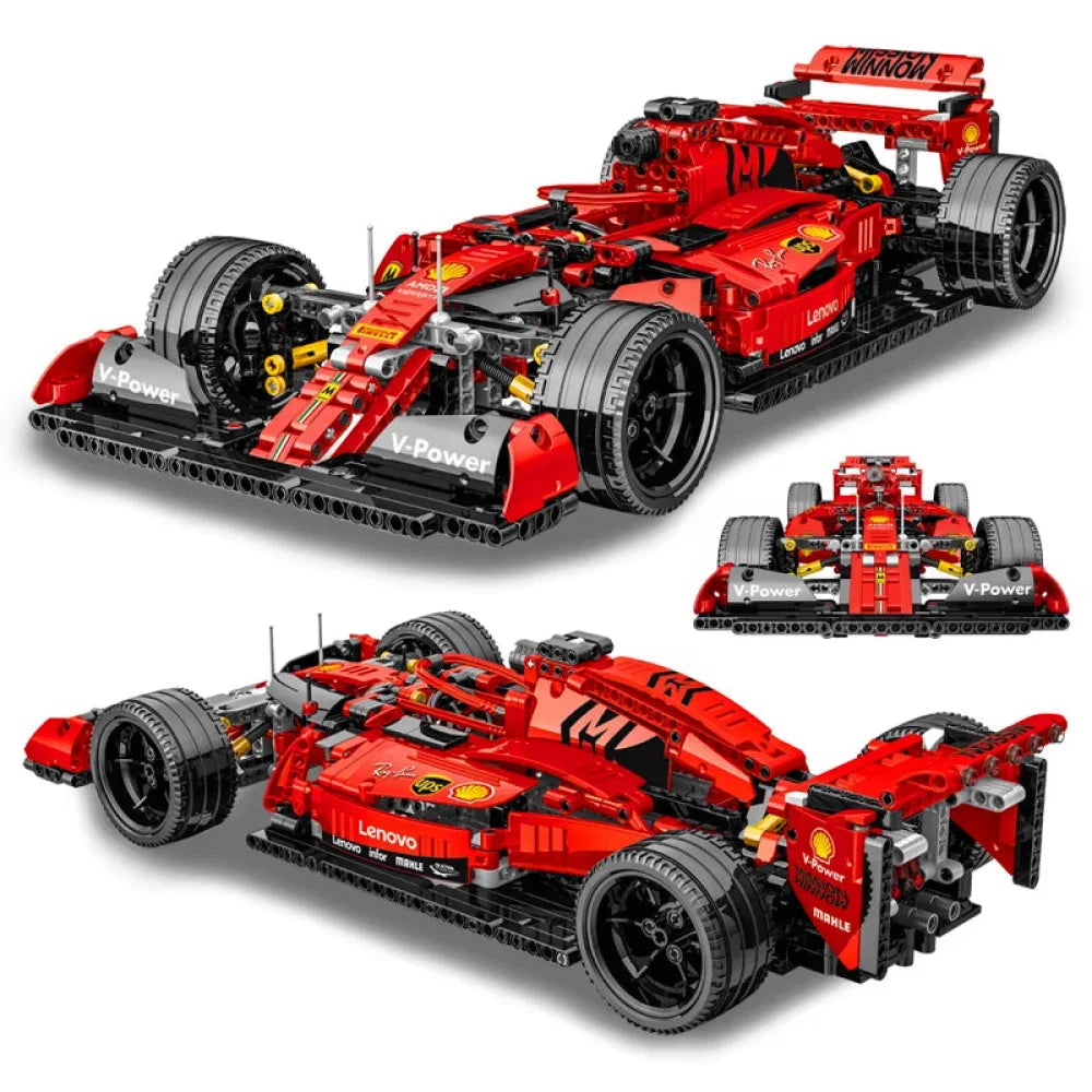 Ferrari F1 SF90 Technic Toy Car Model 1200PCS Building Blocks Formula One 1 Gift 1200 + / Ferrari F1 SF90 Building