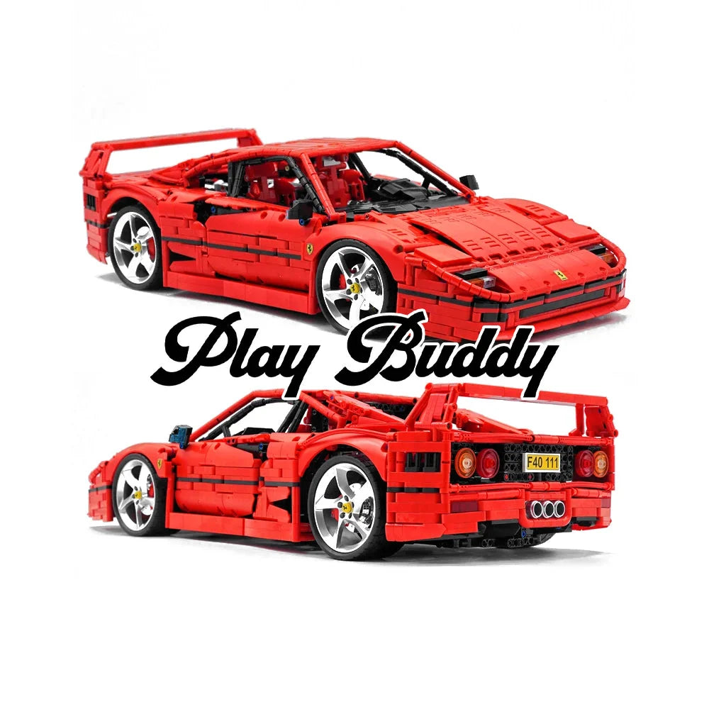 Ferrari F40 1:8 Scale Technic 4026PCS Building Blocks MOC Assembly Bricks Ferrari F40 / 4026 Pieces Building Blocks