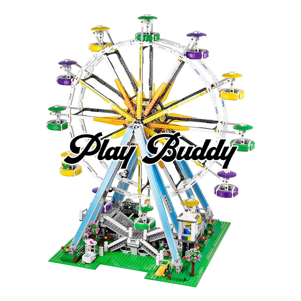 Ferris Wheel (10247) 2464PCS Building Blocks w/ 10 Mini Figures Ferris Wheel Building Blocks