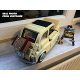 Fiat 500 Technical Building Block Brick Set Classic Yellow Car Toy Gift 960PCS Fiat 500 / 960 Pieces Building Blocks