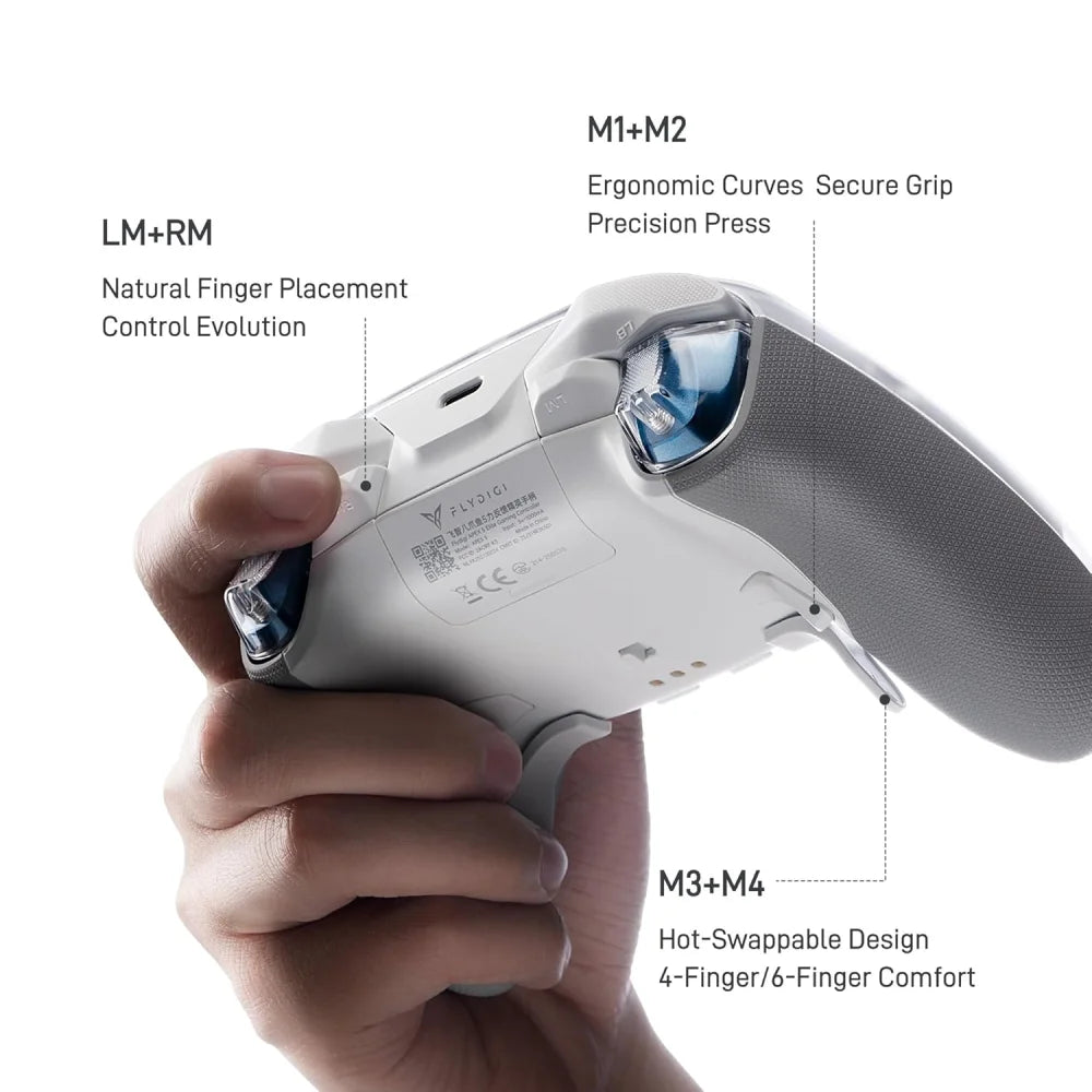 Flydigi Apex 5 Elite Controller Hall Sticks Hall Effect Triggers RGB Gamepad Gaming Controller