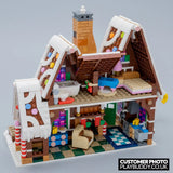 Gingerbread House (10267) 1477PCS Christmas Building Blocks Gift w/ Figures Gingerbread House Building Blocks