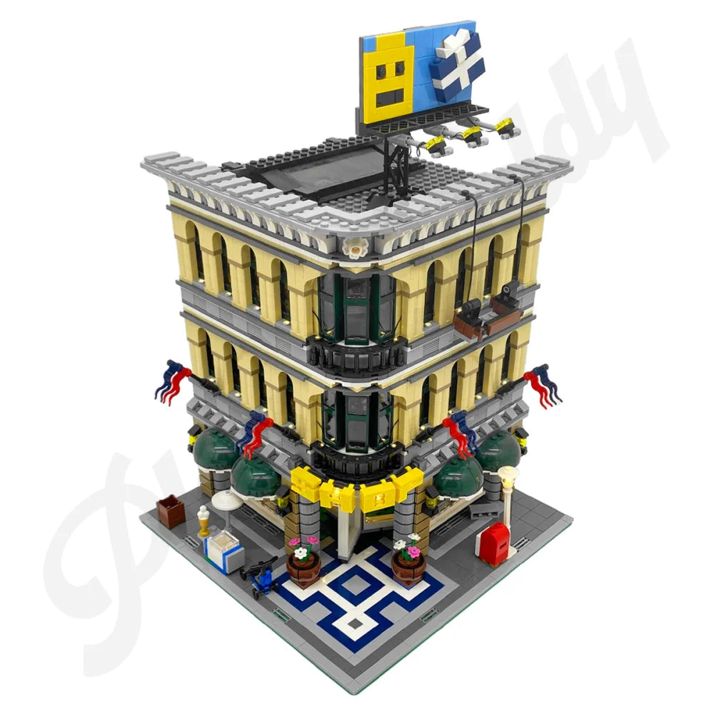 Grand Emporium Creator Building Blocks 2182PCS w/ 7 Figures (10211) ABS Kit Grand Emporium Building Blocks