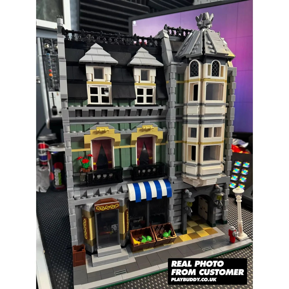 Green Grocer Creator Building Blocks 2352PCS w/ 4 Figures (10185) ABS Kit Green Grocer Building Blocks