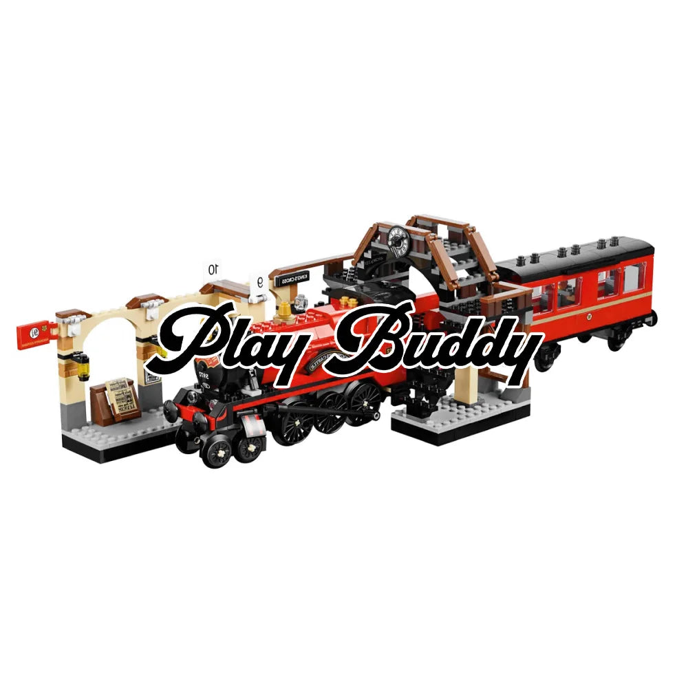 Harry Potter Hogwarts Express Steam Train & Train Station 801PCS Building Blocks Steam Train & Train Statio / 801