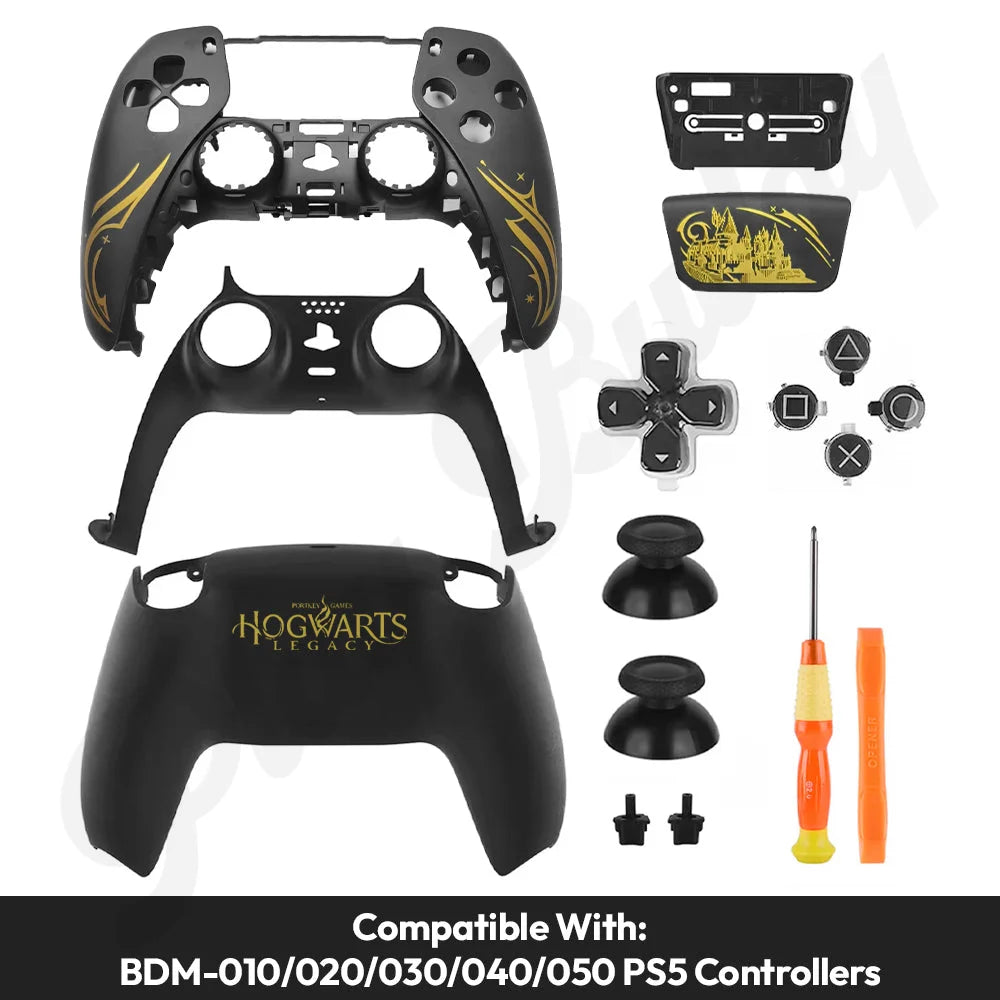 Hogwarts Legacy Replacement Shell Cover Case for PS5 DualSense Controllers Hogwarts Legacy Game Controller Accessories