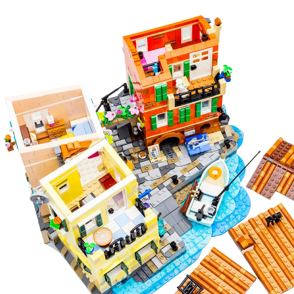 Italian Riviera Village (21359) 3251PCS Building Blocks w/ Figures Italian Riviera Building Blocks