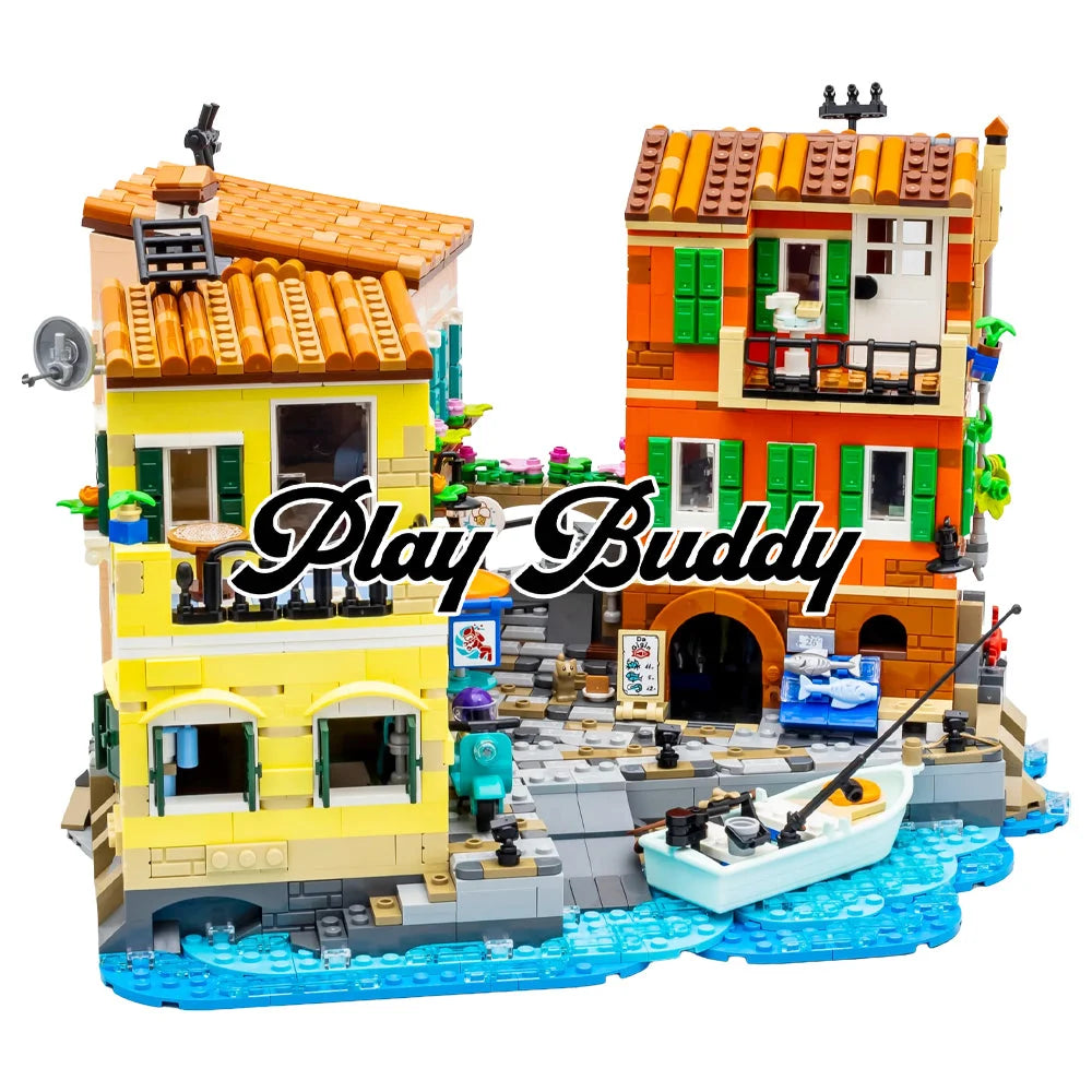 Italian Riviera Village (21359) 3251PCS Building Blocks w/ Figures Italian Riviera Building Blocks