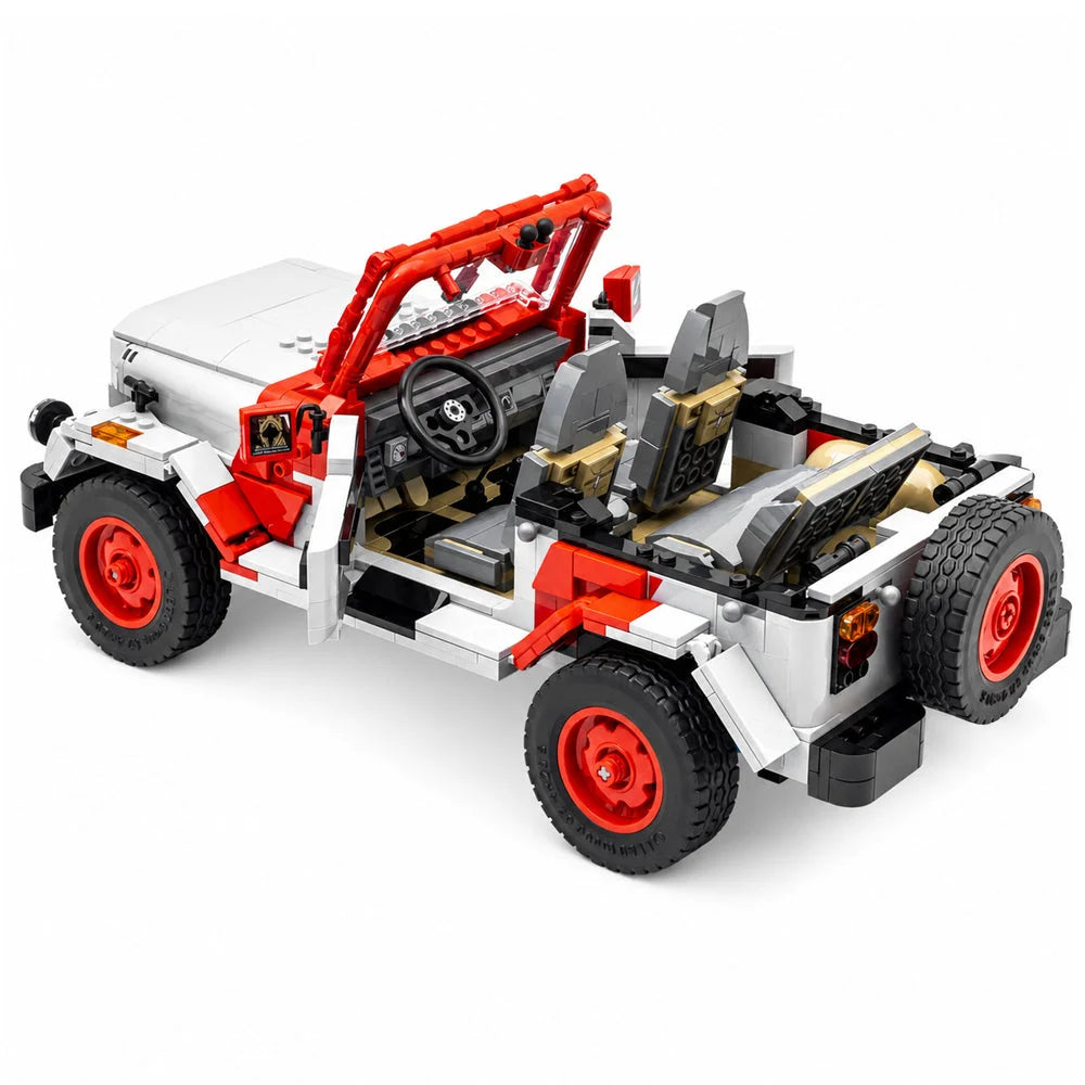 Jurassic Park: Jeep Wrangler (77984) 1924PCS Building Blocks w/ Figure - Jeep Wrangler - Building Blocks