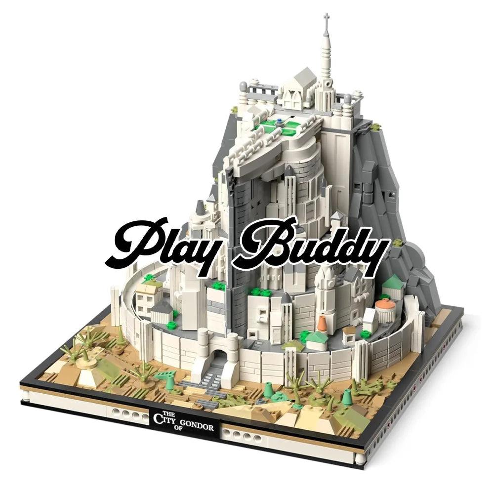 LOTR Lord Of The Rings MOC Minas Tirith 1680PCS Building Blocks Movie City Set Minas Tirith / 1680 Pieces Building