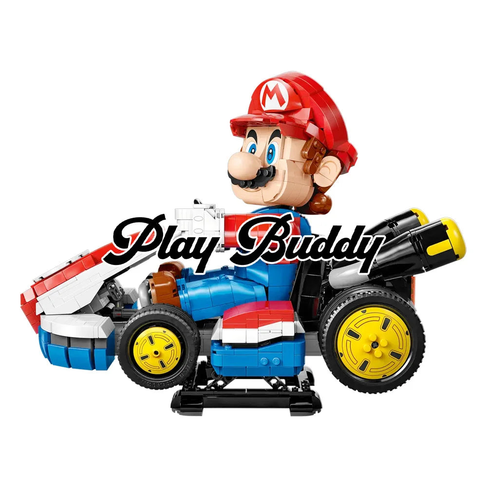 Mario Kart – Mario & Standard Kart Building Blocks 1972PCS (72037) ABS Kit Mario & Standard Kart / 1972 Pieces Building