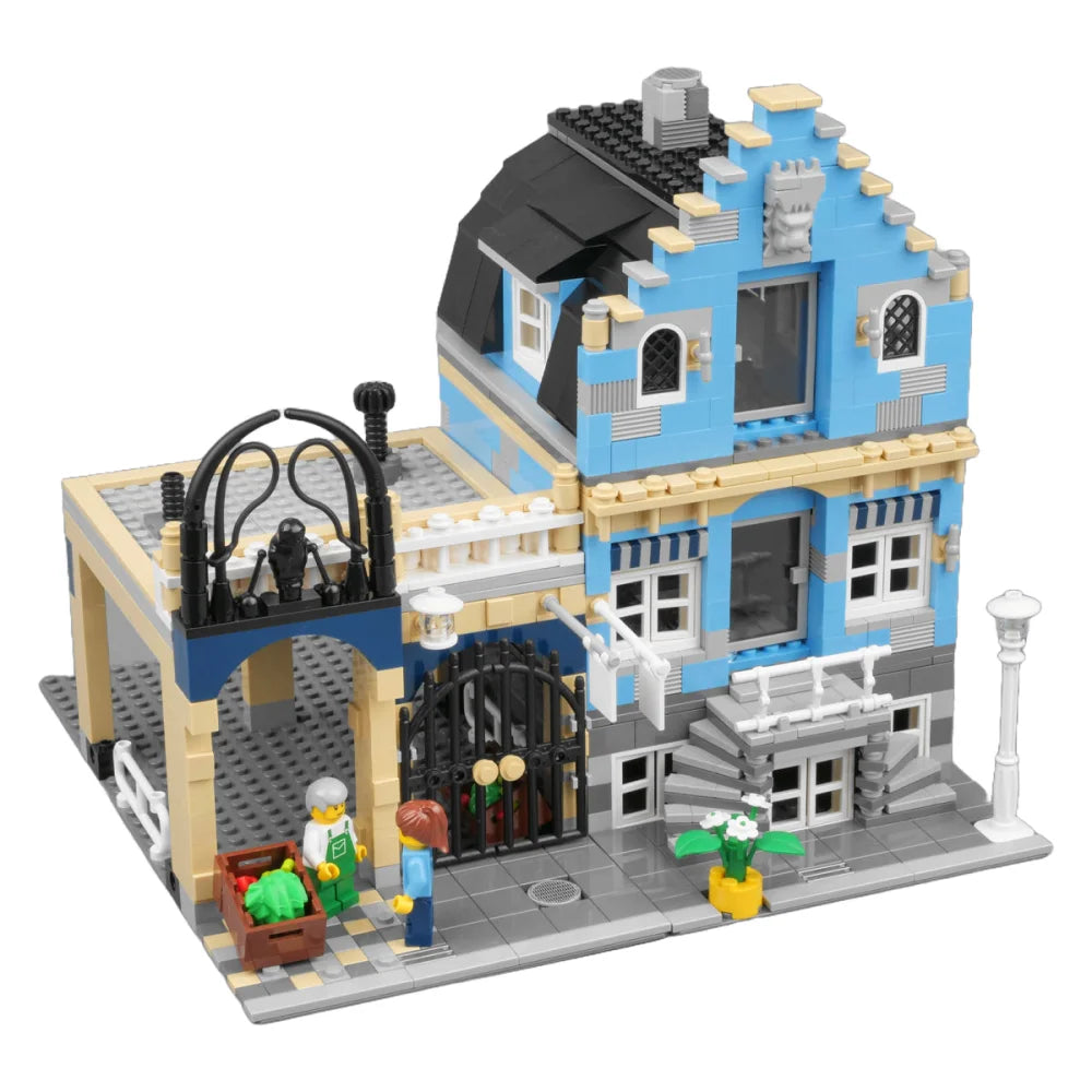 Market Street (10190) 1250PCS Modular Building Blocks w/ 3 Figures - Market Street - Building Blocks