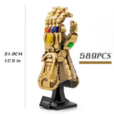 Marvel Thanos Heroes Infinity Gauntlet 596PCS Bricks Glove Model Building Blocks Infinity Gauntlet Building Blocks