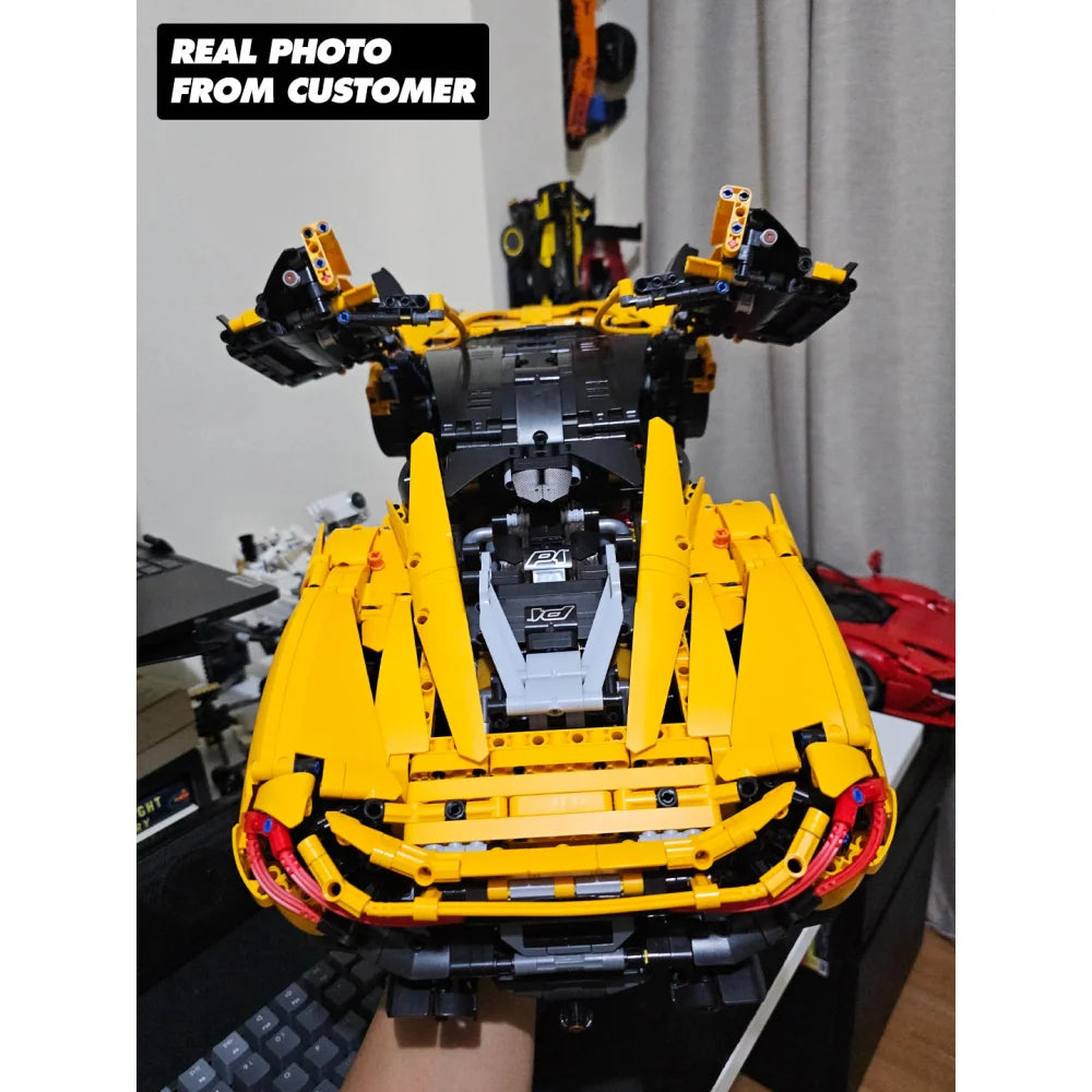 McLaren P1 Building Blocks MOC 3893PCS 1:8 Scale Model Gift Technical McLaren P1 / 3893 Pieces Building Blocks