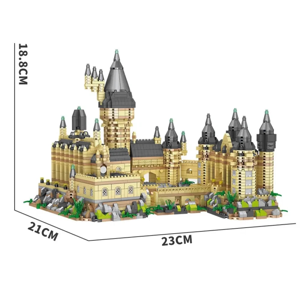 Medieval Castle Building Blocks Set Harry Potter Hogwarts 6000PCS Micro Blocks Building Blocks