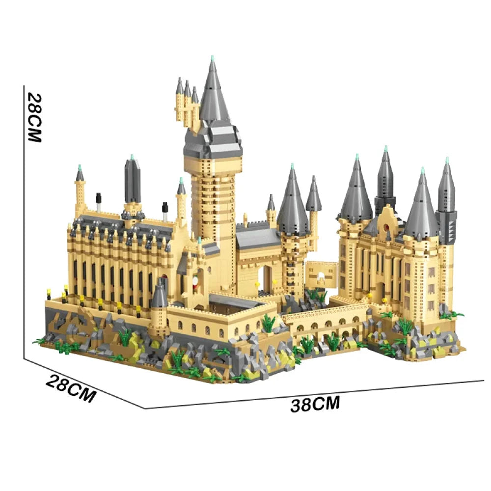 Medieval Castle Building Blocks Set Harry Potter Hogwarts 6000PCS Micro Blocks Building Blocks