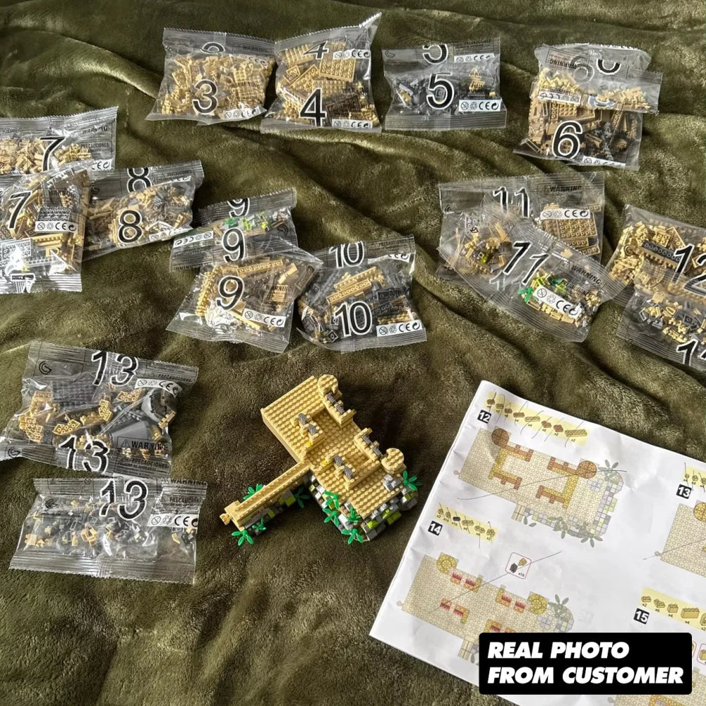 Medieval Castle Building Blocks Set Harry Potter Hogwarts 6000PCS Micro Blocks Building Blocks