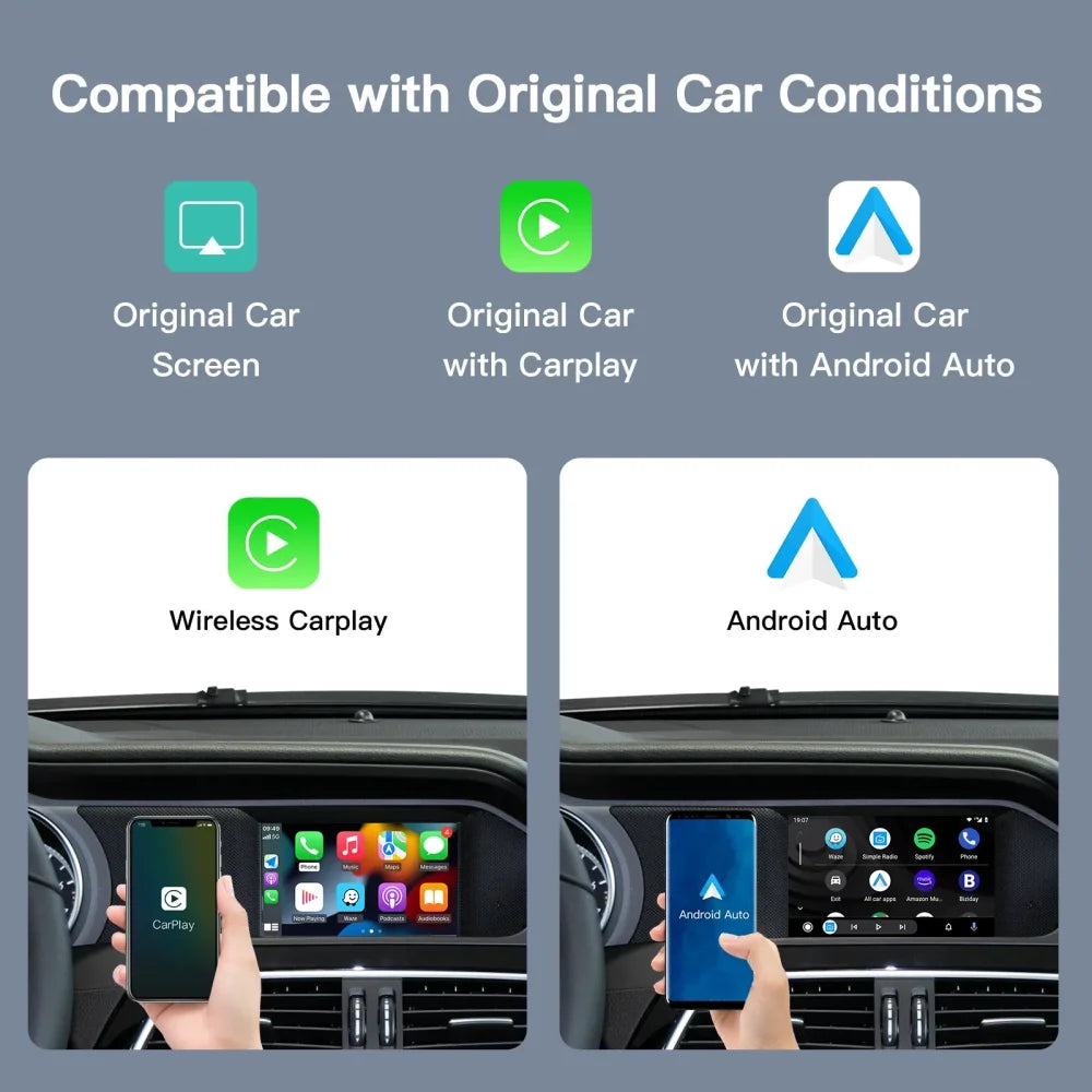 Mercedes 2011-2015 NTG4.5 Plug&Play Retrofit Wireless CarPlay & Android Auto NTG4.5 with Becker Slot Apple CarPlay &
