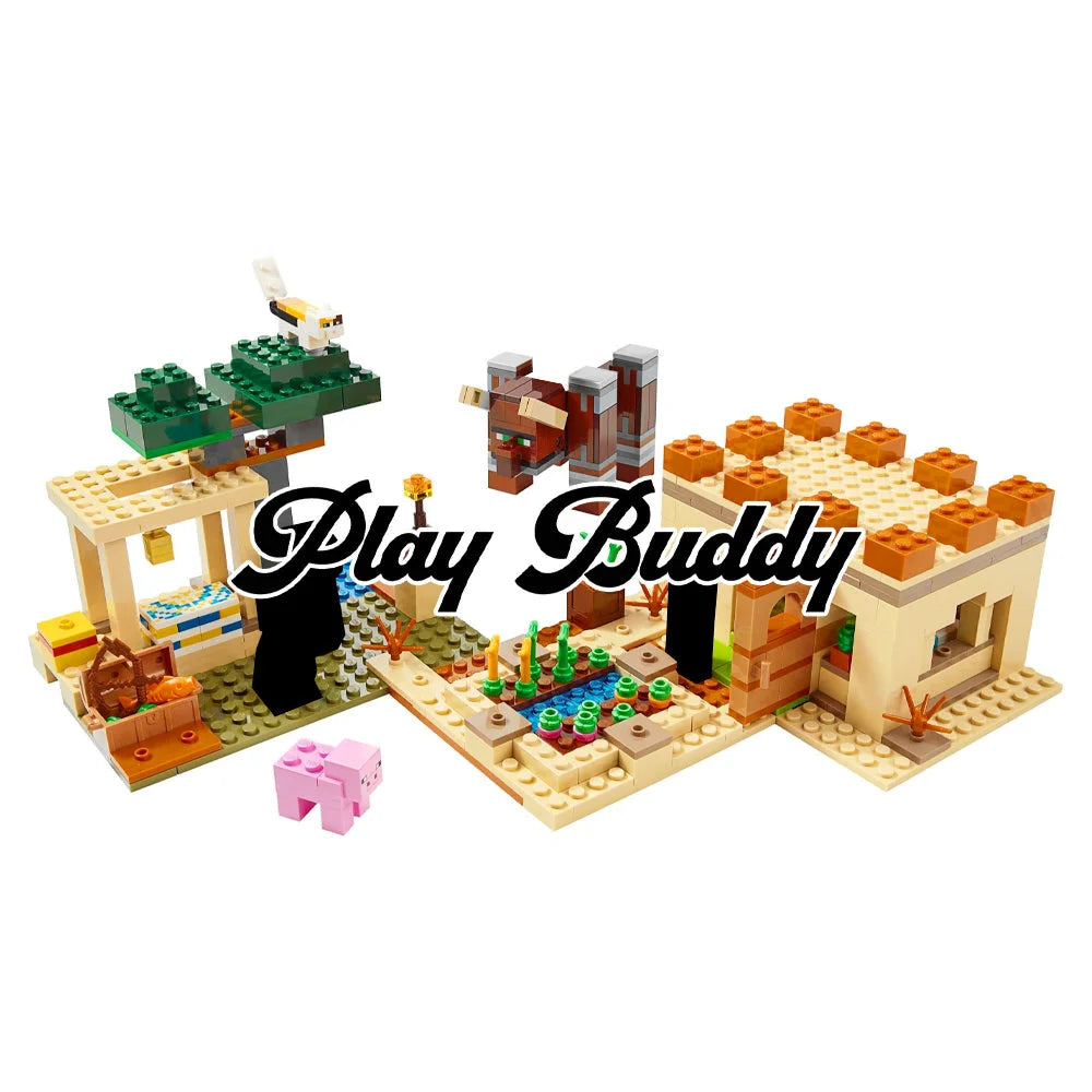 Minecraft: The Illager Raid (21160) 562PCS Building Blocks w/ Figures Minecraft: The Illager Raid / 562 Pieces Building