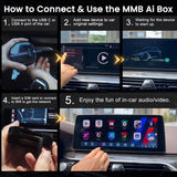 MMB BMW AI Box Wireless CarPlay Multimedia 8 + 128GB w/ YouTube & Netflix - MMB BMW AI Box - Apple CarPlay & Android