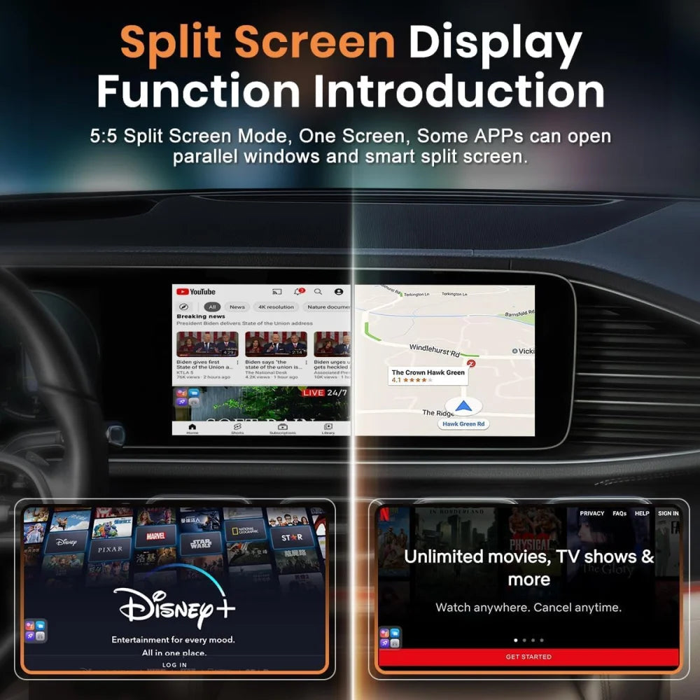 MMB MAX 5.0 Android 13 Wireless CarPlay 8GB + 128GB 8-Core Multimedia Video AI Box - MMB MAX 5.0 - Apple CarPlay &
