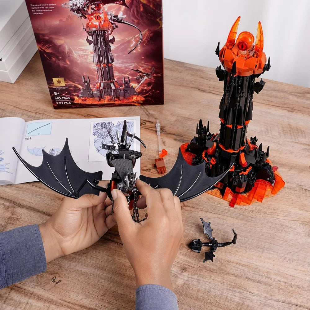 MOC Idea Barad Dur Dark Tower Building Block Sets Lord Rings Model Bricks 997PCS Building Blocks