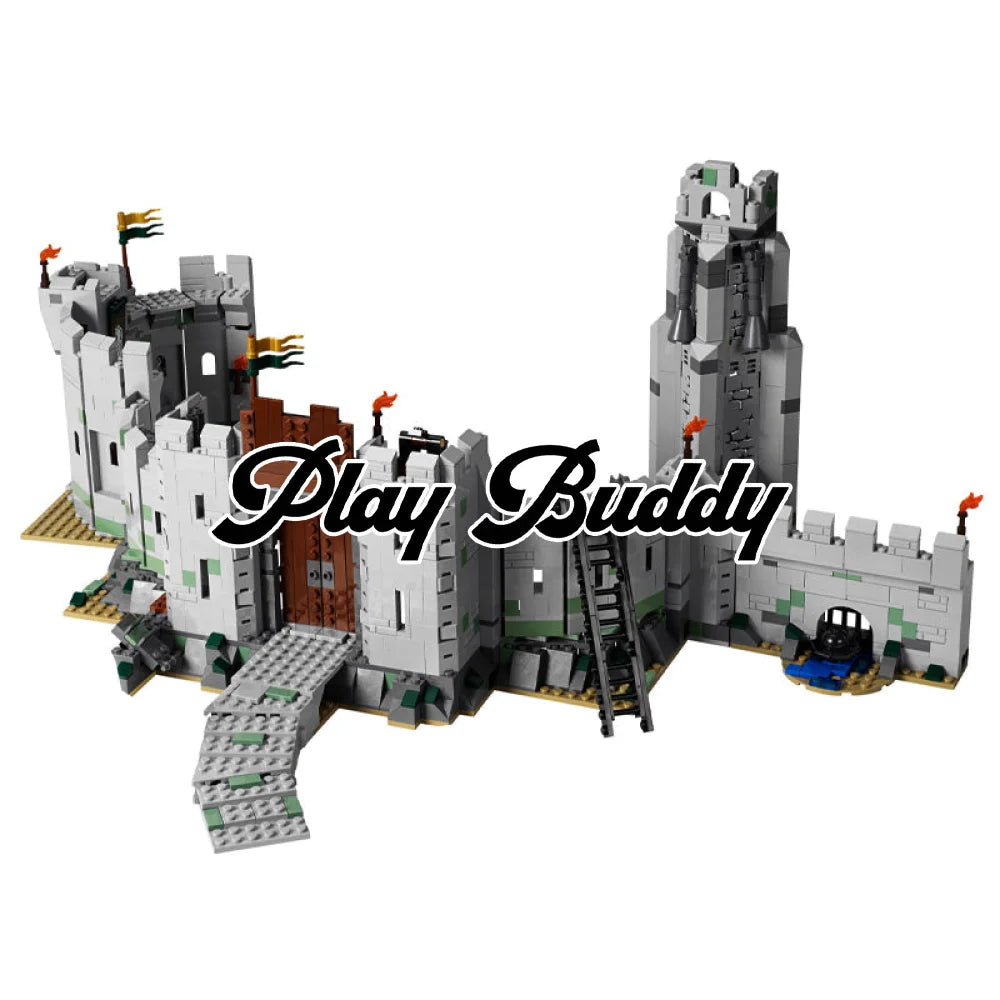 MOC The Battle of Helm’s Deep LOTR 1368PCS Building Blocks Bricks with Figures The Battle of Helm’s Deep Building Blocks