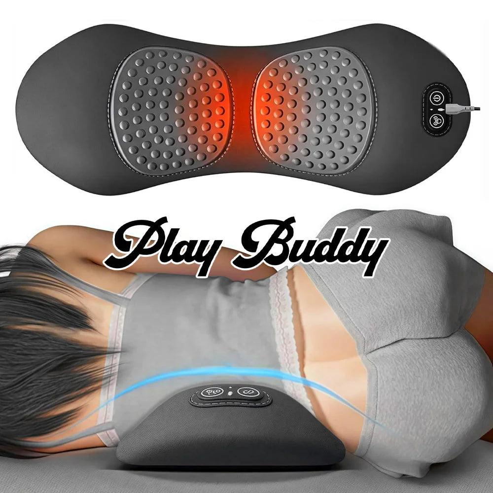 Multi-Function 3-in-1 Back Massager - Deep Tissue Therapy for Waist & Spine Dark Grey Massagers